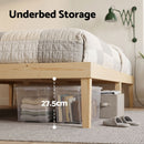 Artiss Bed Frame Single Size Wooden Base Mattress Platform Timber Pine BRUNO-5