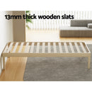 Artiss Bed Frame Single Size Wooden Base Mattress Platform Timber Pine BRUNO-5