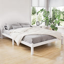 Artiss Bed Frame Double Size Wooden White LEXI-8