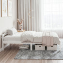 Artiss Bed Frame King Single Size Wooden White LEXI-6