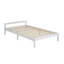 Artiss Bed Frame King Single Size Wooden White LEXI-8