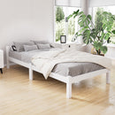 Artiss Bed Frame Single Size Wooden White LEXI-8