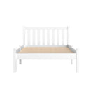 Artiss Bed Frame King Single Size Wooden White SOFIE-4