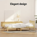 Artiss Bed Frame Single Size Wooden Oak SOFIE-6