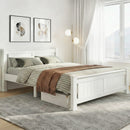 Double Size Wooden Bed Frame - White-1