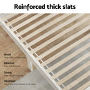 Double Size Wooden Bed Frame - White-6