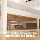 Artiss Bed Frame King Single Size Wooden Platform with 2 Storage Drawers White RIO-4