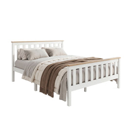Artiss Double Full Size Wooden Bed Frame PONY Timber Mattress Base Bedroom Kids - 0