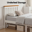 Artiss Single Wooden Bed Frame Bedroom Furniture Kids-4