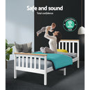Artiss Single Wooden Bed Frame Bedroom Furniture Kids-8