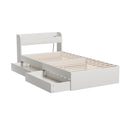 Artiss Bed Frame Single Size with Charging Ports and 2 Drawers AURA-4