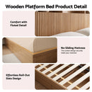 Artiss Double Bed Frame with Storage, 4 Drawers, USB and Night Light Natural-7