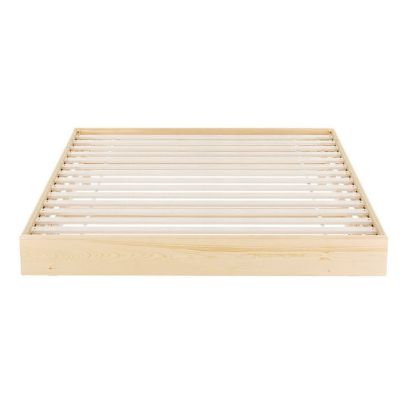 Artiss Bed Frame Double Size Floating Wooden Mattress Base Platform Timber ODIN