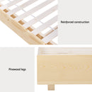 Artiss Bed Frame Double Size Floating Wooden Mattress Base Platform Timber ODIN-6