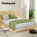 Artiss Bed Frame Queen Size Floating Wooden Mattress Base Platform Timber ODIN-5