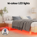 Artiss Bed Frame Queen Size Floating Wooden Mattress Base Platform Timber ODIN-5