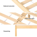 Artiss Bed Frame Queen Size Rattan Wooden RITA-6