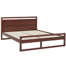 Artiss Bed Frame Double Size Wooden Walnut WITTON-1