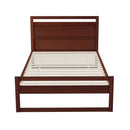 Artiss Bed Frame King Single Size Wooden Walnut WITTON-3