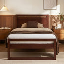 Artiss Bed Frame King Single Size Wooden Walnut WITTON-9