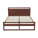 Artiss Bed Frame Queen Size Wooden Walnut WITTON-3