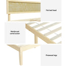 Artiss Bed Frame Double Size Wooden Base Mattress Platform Timber Pine YUMI-6