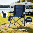Weisshorn Camping Chair Folding Outdoor Portable Seat Lightweight Beach Picnic Fishing Capacity 120KG Navy Blue-6