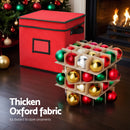 Jingle Jollys Christmas Baubles Storage Box 64 Dividers Xmas Ornaments Container-4