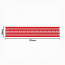 Jingle Jollys Christmas Table Runner Reindeers 270x28CM Dining Party Decor Red-2