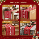 Jingle Jollys Christmas Table Runner Reindeers 270x28CM Dining Party Decor Red-7