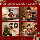 Jingle Jollys Christmas Snowman Ornament 40-56cm Telescopic Tabletop Decoration Doll, Adjustable Length For Tabletop, Window, Mantel, Indoor Holiday Decor-6