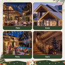 Jingle Jollys 32M Christmas Lights Icicle String Light 960 LED Decor Warm White-6