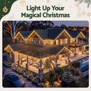 Jingle Jollys 32M Christmas Lights Icicle String Light 960 LED Decor Warm White-8
