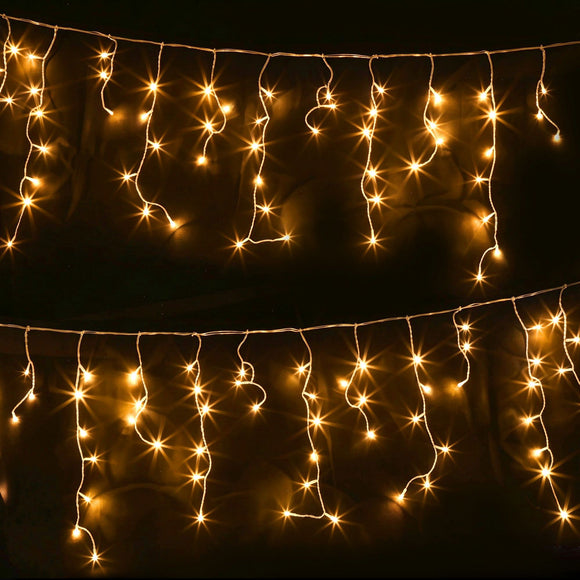 Jingle Jollys 32M Christmas Lights Icicle String Light 960 LED Decor Warm White