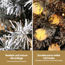 Jingle Jollys Christmas Tree 1.2M Potted Snowy Xmas Tree-5