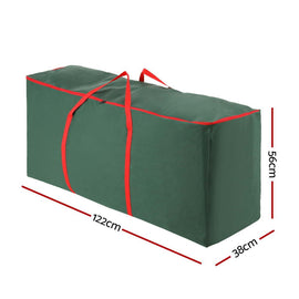 Jingle Jollys Christmas Tree Storage Bag Fits Up to 8ft Tree Xmas Bag Green - 0