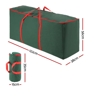 Jingle Jollys Christmas Tree Baubles Storage Bag Set Ornaments Container Box - 0