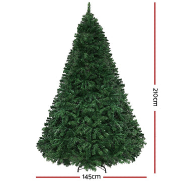 Jingle Jollys Christmas Tree 2.1m Xmas Tree Decor 2800 LED Lights 8 Modes - 0