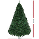 Jingle Jollys Christmas Tree 2.4M Xmas Tree Decoration 8 Light Mode Multi Colour-2