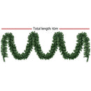 Jingle Jollys 10M Christmas Garland LED Lights Party Xmas Decorations 700 TIPS-2