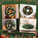 Jingle Jollys Christmas Wreath 60cm Artificial Green Garland Door Decoration 420 Tips Xmas Bush-6