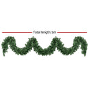 Jingle Jollys 5M Christmas Garland LED Lights Party Xmas Decorations 380 TIPS-2