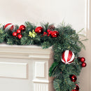 Jingle Jollys 2.7m Christmas Garland with Decorations Xmas Wedding Party-8