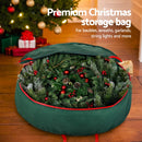 Jingle Jollys Christmas Garland Wreath Storage Bag Baubles Ornaments Container-5