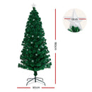 Jingle Jollys 1.8m Christmas Tree Optic Fibre LED Xmas tree Multi Colour-2