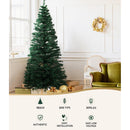 Jingle Jollys 1.8m Christmas Tree Optic Fibre LED Xmas tree 300 Tips-3