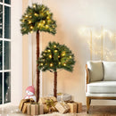 Jingle Jollys Christmas Tree 1.5+1m LED Xmas Palm Tree Party Decorations 2 in 1-7