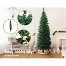 Jingle Jollys Christmas Tree 1.8m Xmas Tree Decorations Green 300 Tips-5