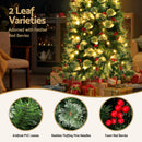 Jingle Jollys Christmas Tree 1.8M LED Xmas Tree Party Decorations Red Barries-5