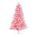 Jingle Jollys Christmas Tree 1.8m Pink Xmas Tree Snowy Party Decor 810 Tips-3